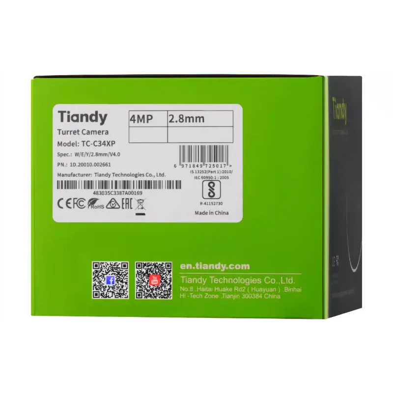 IP видеокамера Tiandy (TC-C34XP)