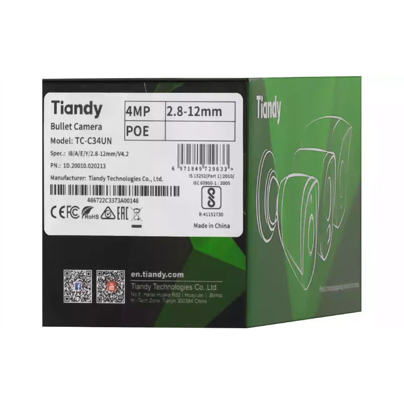 IP-видеокамера Tiandy  (TC-C34UN)