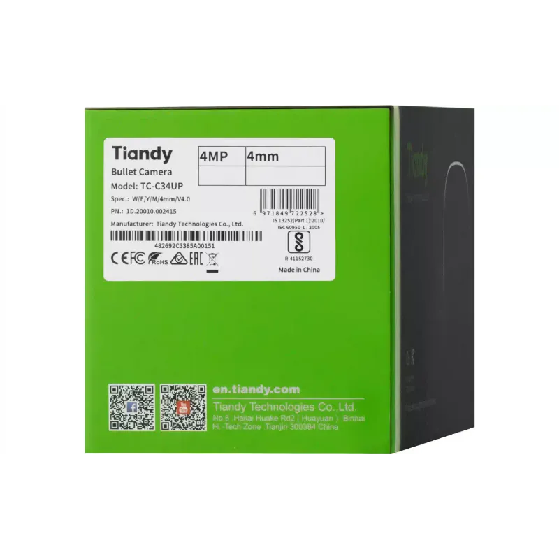 IP-видеокамера Tiandy  (TC-C34UP)