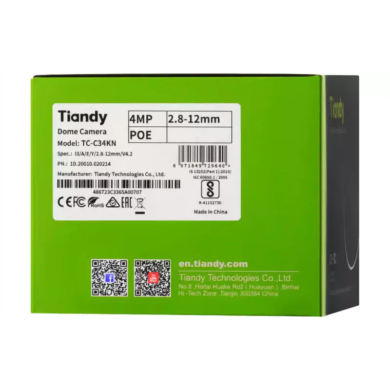 IP-видеокамера Tiandy  (TC-C34KN)