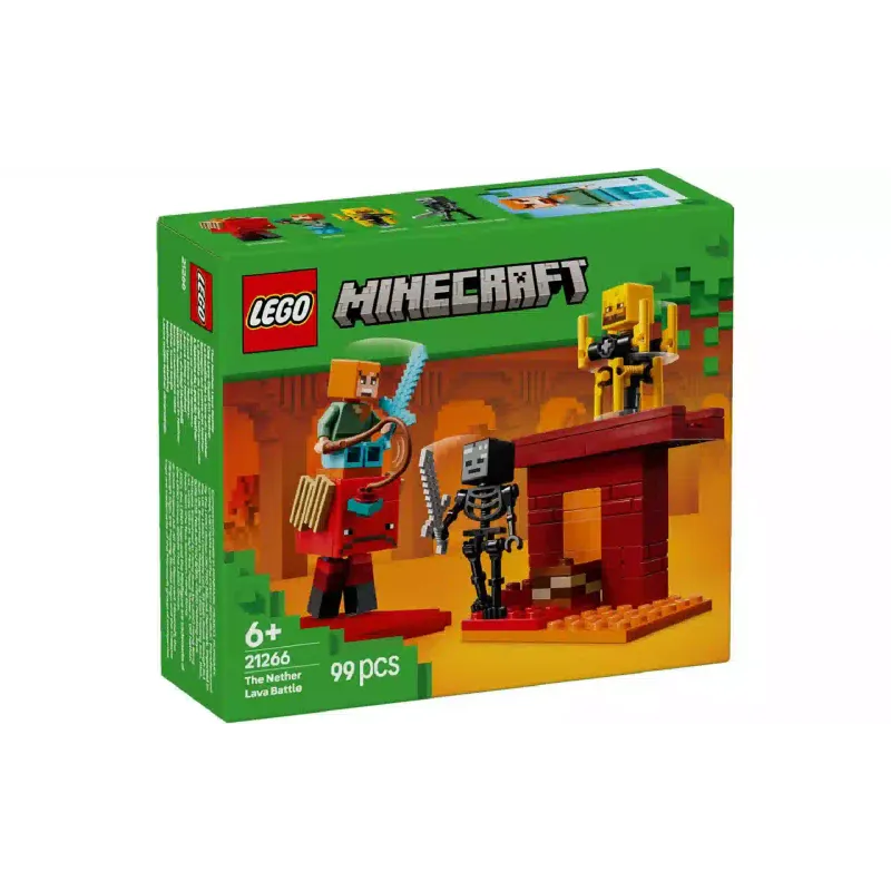 Κατασκευαστής LEGO Minecraft The Nether Lava Battle (21266)