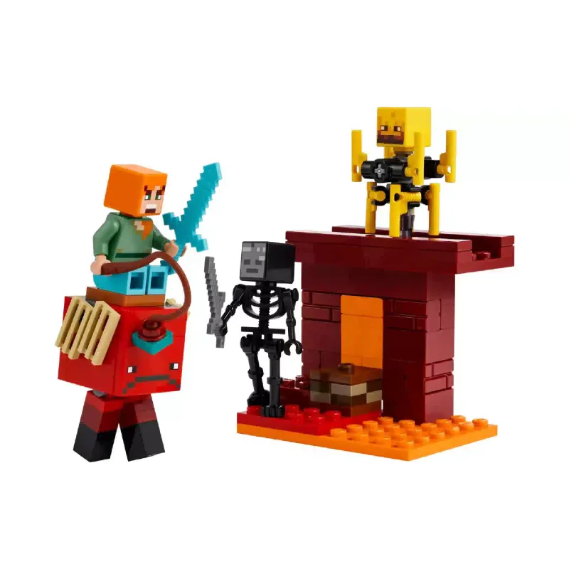 Κατασκευαστής LEGO Minecraft The Nether Lava Battle (21266)