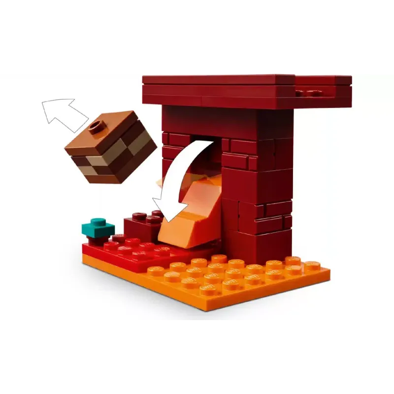 Κατασκευαστής LEGO Minecraft The Nether Lava Battle (21266)