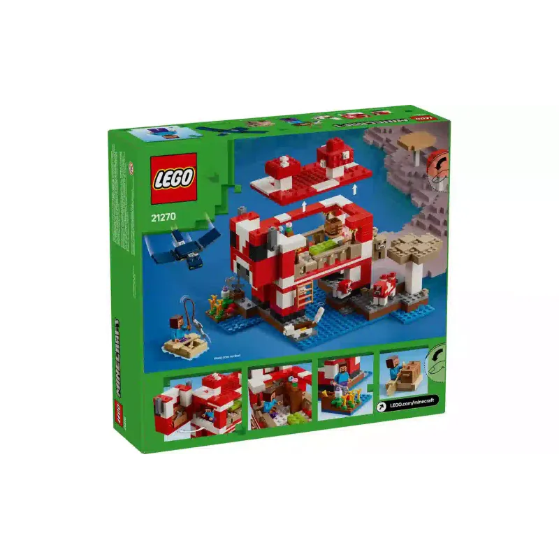 Konstruktor LEGO Minecraft The Mooshroom House (21270)