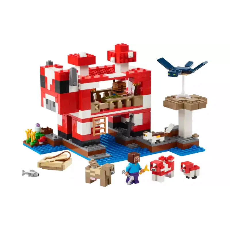 Konstruktor LEGO Minecraft The Mooshroom House (21270)