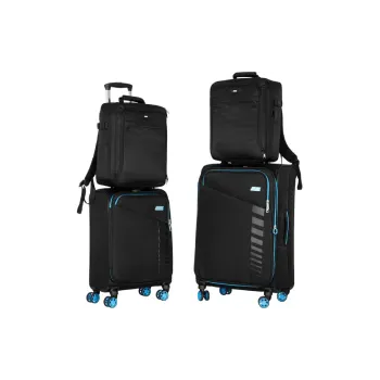 Набор чемоданов 2E Trek, M+S, 2 шт (2E-SPE-TREK-SET4-BK)