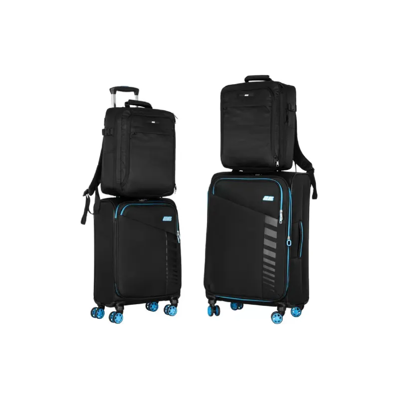 Набор чемоданов 2E Trek, M+S, 2 шт (2E-SPE-TREK-SET4-BK)