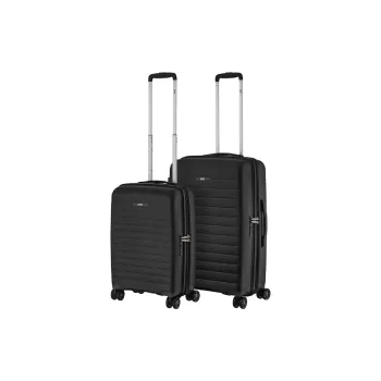 Komplet kovčkov 2E Aero M+S, Black (2E-SPP-AERO-SET2-BK)