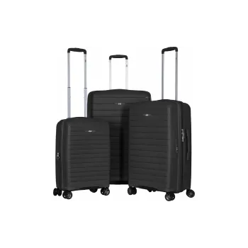 Komplet kovčkov 2E Aero L+M+S, Black (2E-SPP-AERO-SET3-BK)