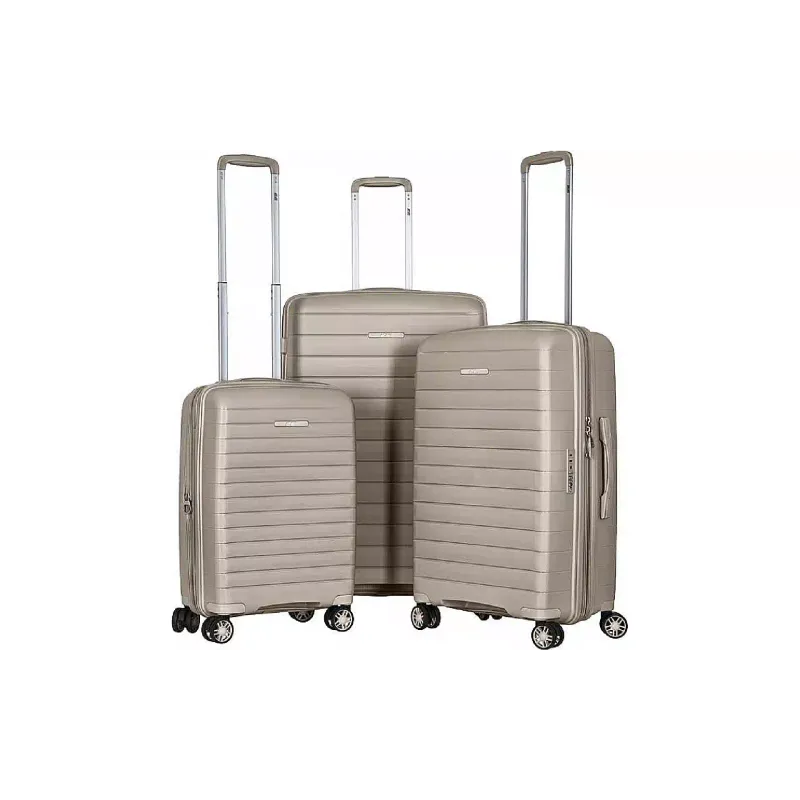 Komplet kovčkov 2E Aero L+M+S, Grey/Brown (2E-SPP-AERO-SET3-TP)