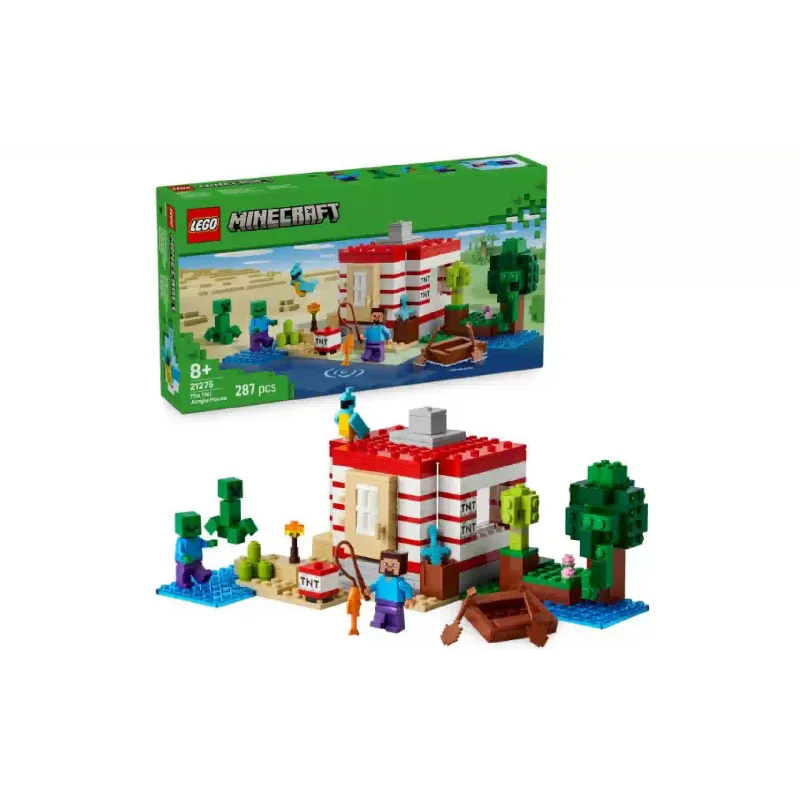 Konstruktor LEGO Minecraft The TNT Jungle House (21275)