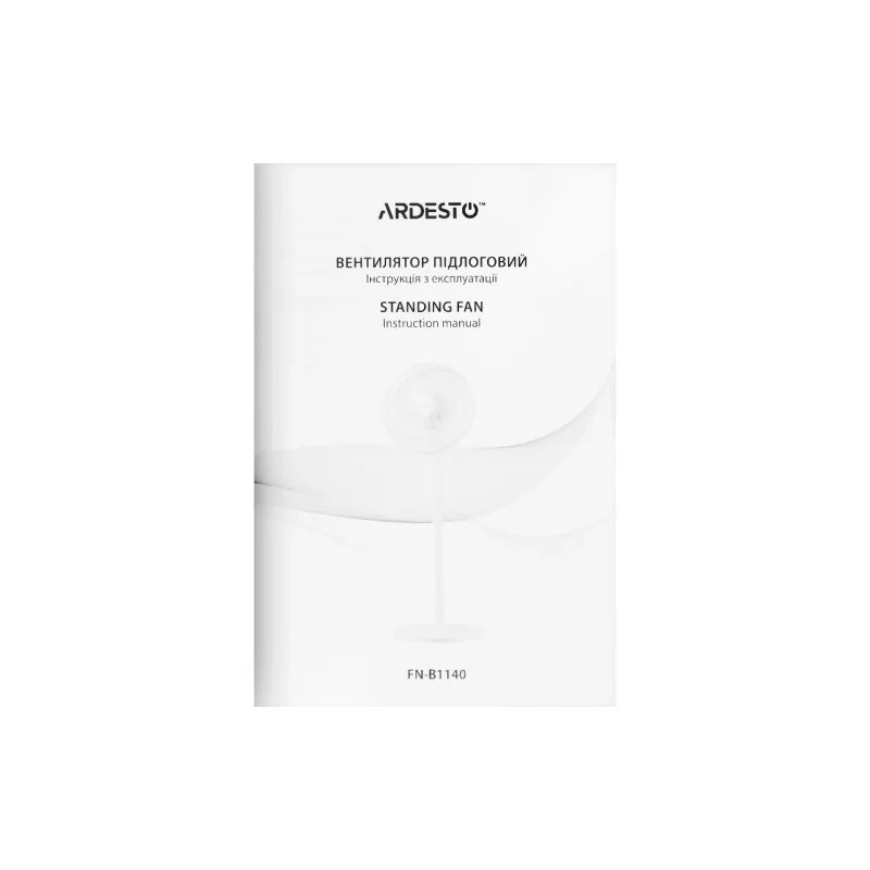 Ventilador de chão Ardesto, White (FN-B1140)