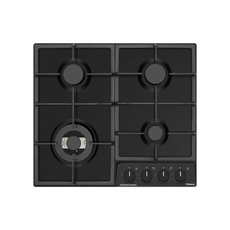 Варильна поверхня Hansa (BHGS61130), газова, чувун, Black
