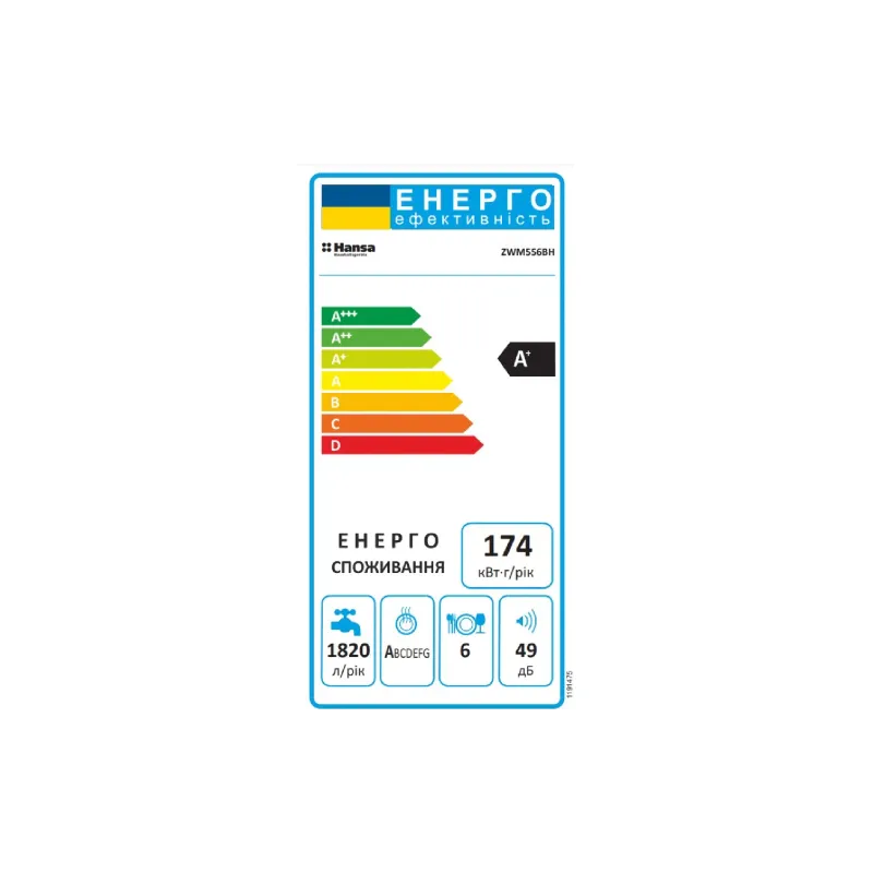 Посудомийна машина Hansa (ZWM556BH)