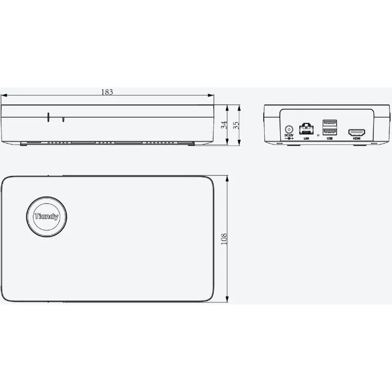Видеорекордер Tiandy (TC-R3105_BLS)