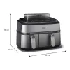Multi-forno Philips Ovi Dual Steam, Metall (NA555/00)