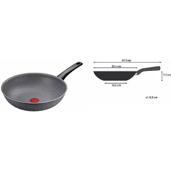 Сковорода ВОК Tefal Hard Stone, Grey (D4561932)