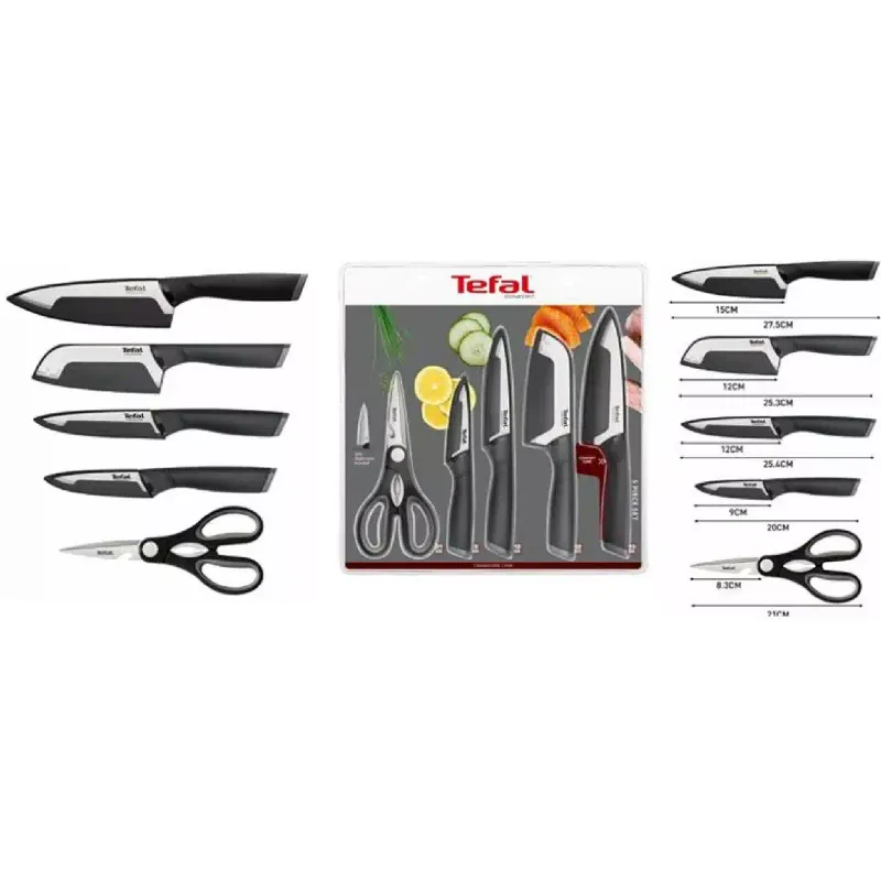 Набор ножей Tefal Comfort, нерж. сталь, 5 шт (K2215S55)