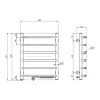 Heated towel rail Navin (12-006030-4860)