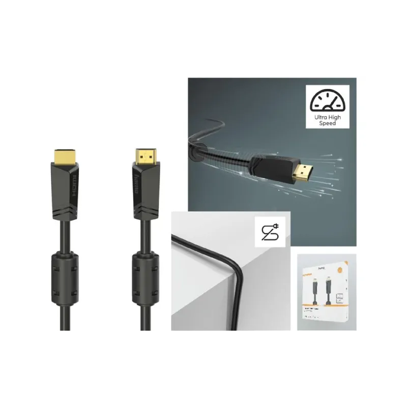 Кабель Hama HDMI (AM/AM) (00205009), 10 м, Black