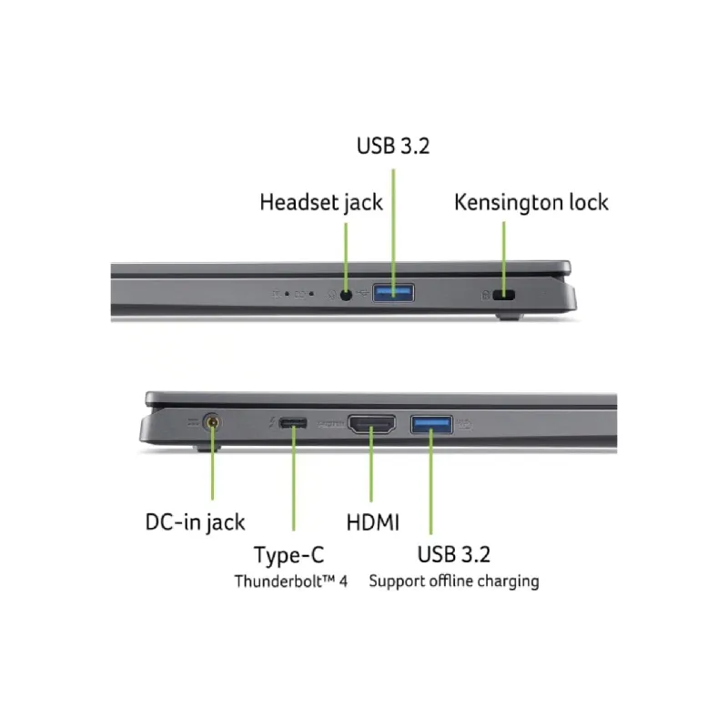 Computadora portátil Acer Aspire 15 A15-51M, Gray (NX.JKVEU.008)