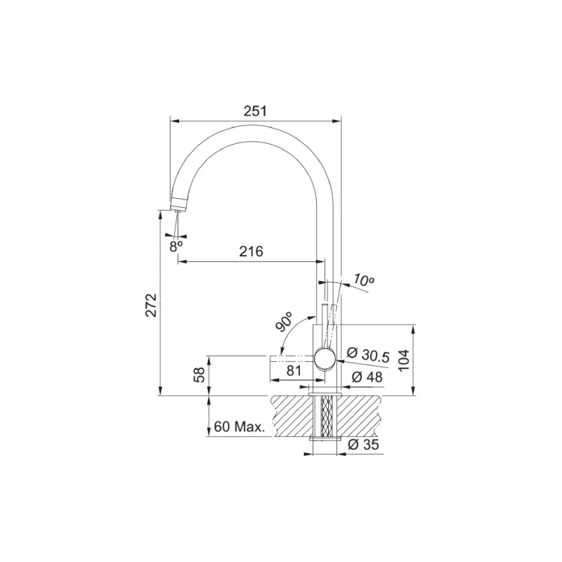 Küchenarmatur Franke, Chrome (160.0702.660)