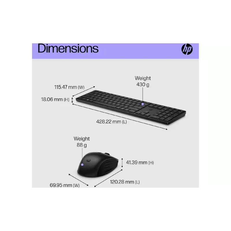 Клавіатура + Миша HP  Black (4R013AA)