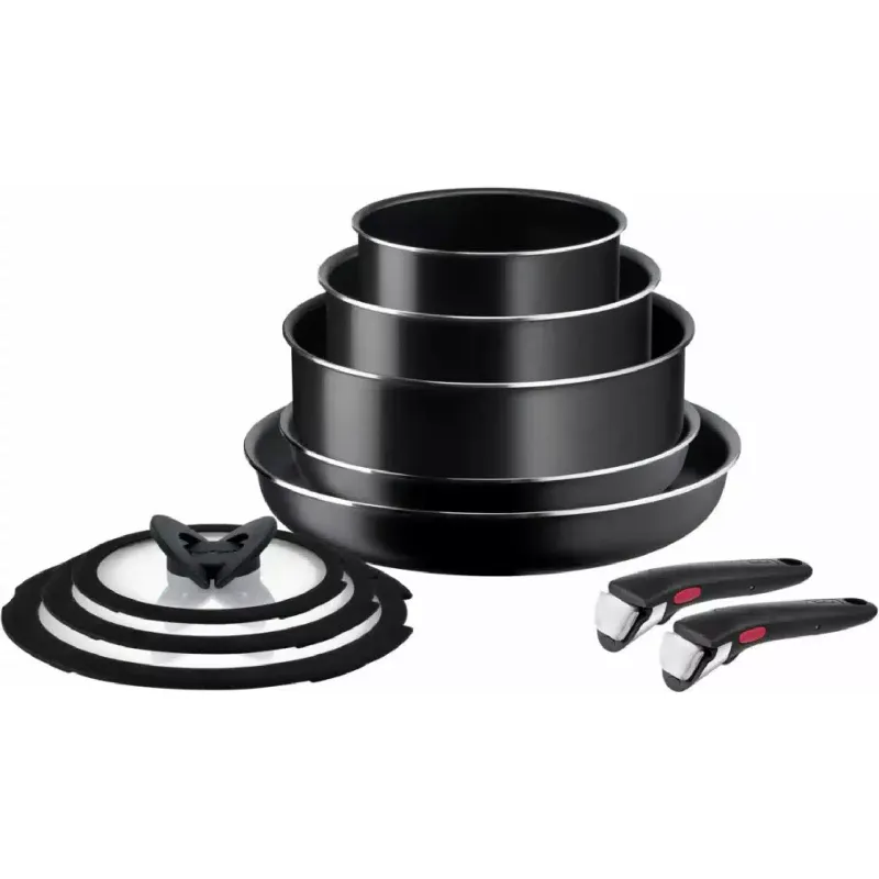 Набір посуду Tefal Ingenio Easy Cook & Clean, Black (L1539053)