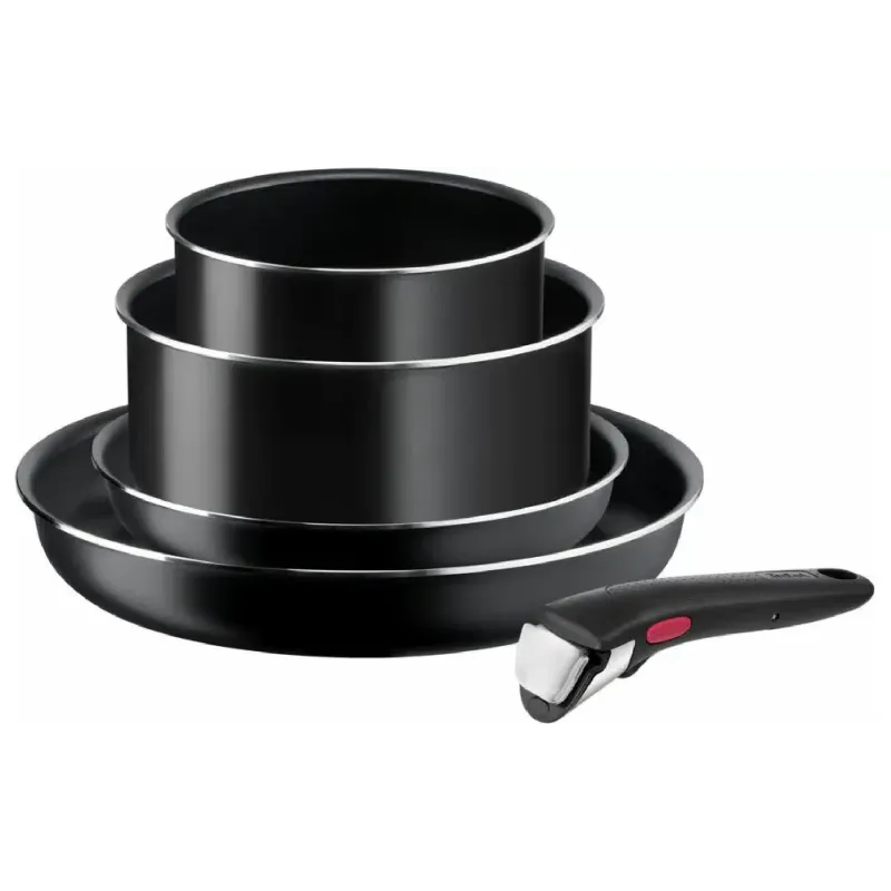 Комплект кухненски прибори Tefal Ingenio Easy Cook & Clean, Black (L1539543)