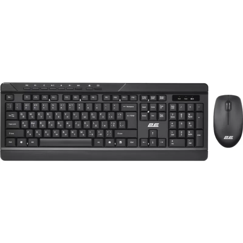 لوحة المفاتيح + الماوس 2E, Black (2E-MK410MWB)