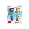 تمثال صغير Nintendo Amiibo Minecraft Steve and Alex (045496381059)