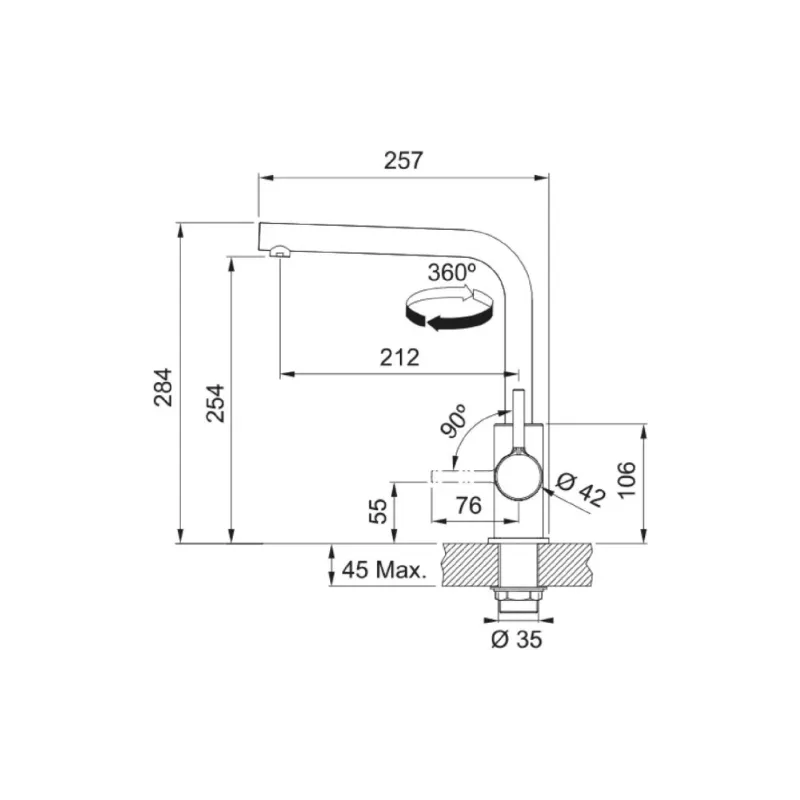 صنبور المطبخ Franke (115.0728.480)