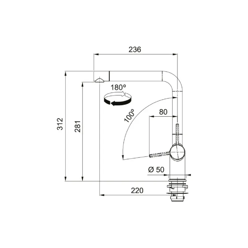 Torneira de cozinha Franke (115.0653.374)