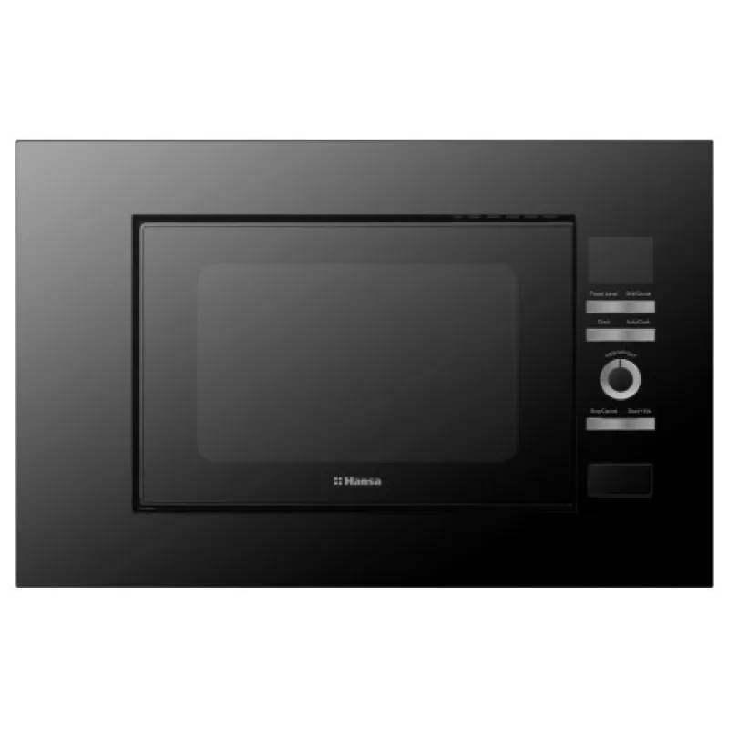 Beépített mikrohullámú sütő Hansa, Black/Stainless steel (AMGB20E3GB)
