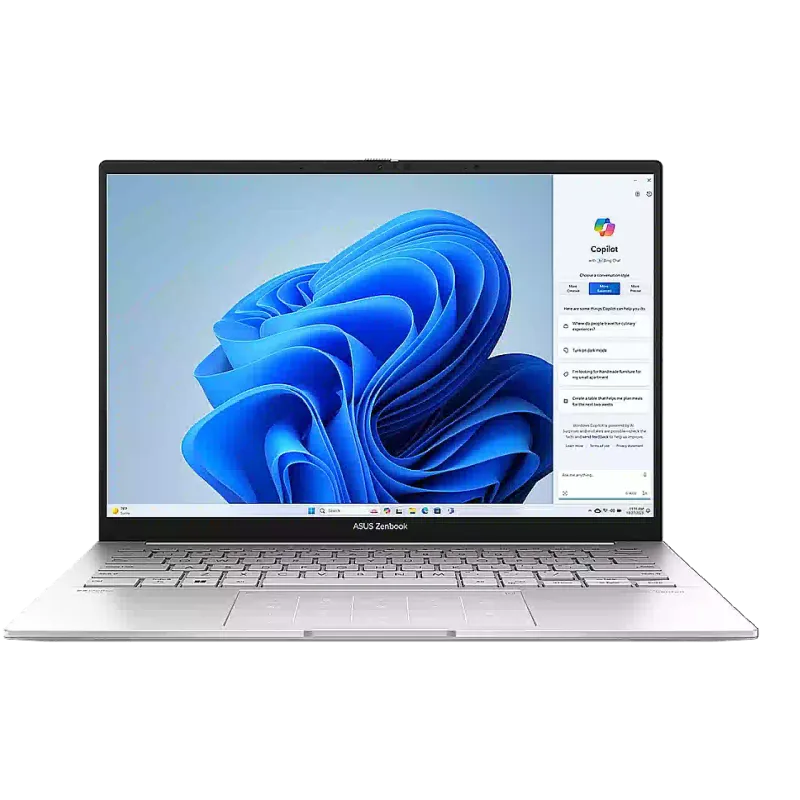Ноутбук Asus 14" FHD 32Gb/1Tb/U9-285H/Arc/DOS/BT Foggy Silver UX3405CA-QL291 (90NB14W4-M00BE0)
