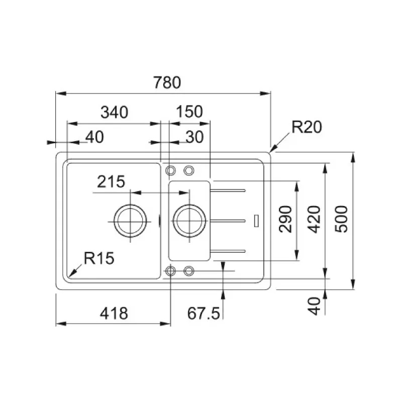 Кухненска мивка Franke (114.0667.448)