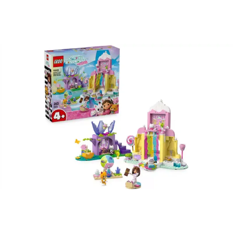 Konstruktor LEGO Gabby's Dollhouse Sweet Treat Mountain & Kitty Garden (11205)
