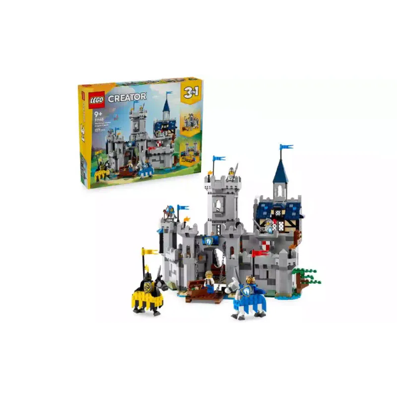 Construtor LEGO Creator 3in1 Medieval Horse Knight Castle (31168)