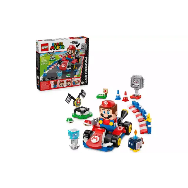 Konstruktor LEGO Super Mario Mario Kart - Interactive LEGO Mario & Standard Kart (72043)