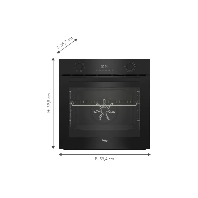 Φούρνος Beko, Black (BBIE17300B)