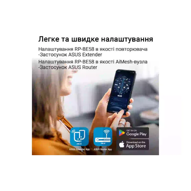 Επέκταση εμβέλειας Wi-Fi Asus (90IG09J0-M00C00)