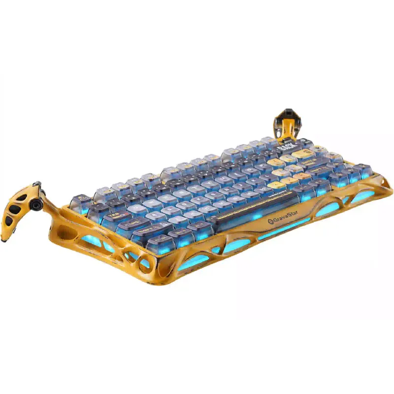 Клавіатура механічна GravaStar Mercury K1 (GSK1PRO_YLW), бездротова, 80 клавиш, Yellow