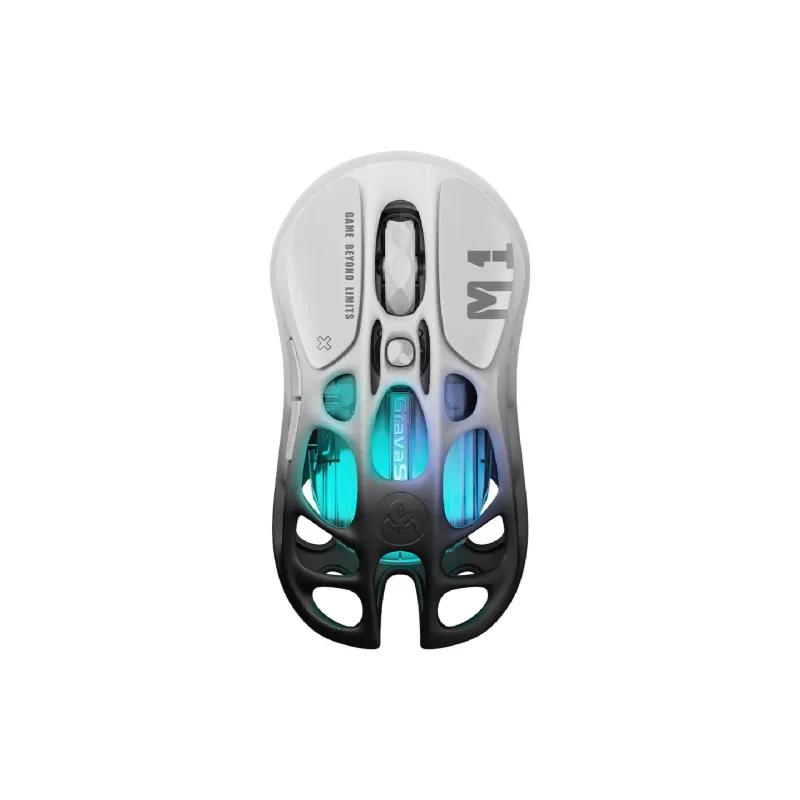 Миша GravaStar Mercury M1 Pro (GRAVASTARM1PRO_GBLK), бездротова, White