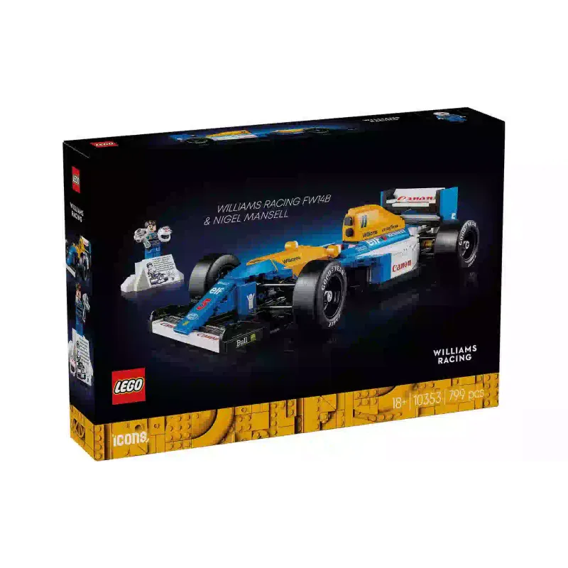 Konstruktor LEGO Icons Williams Racing FW14B & Nigel Mansell (10353)