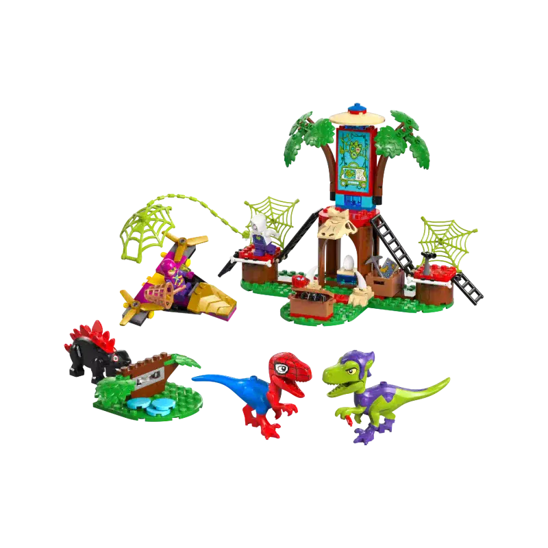 Konstruktor LEGO Spider-Man Spidey and His Amazing Friends Spidey and Gobby's Raptor Battle at Tree House HQ (11200)