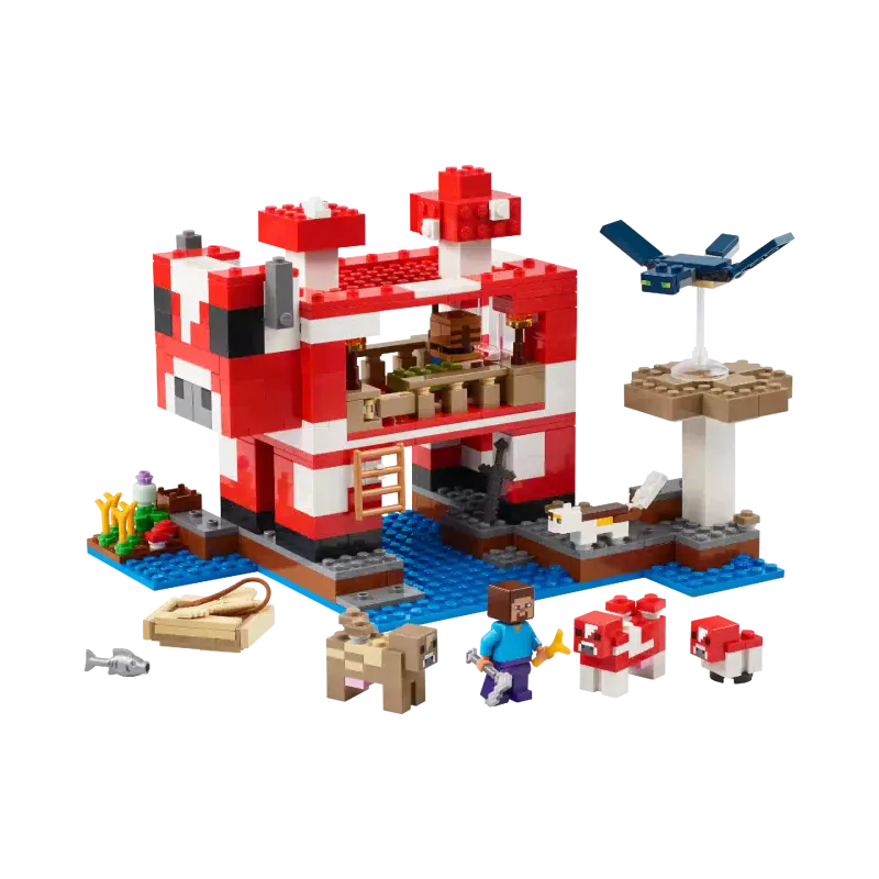 Konstruktor LEGO Minecraft The Mooshroom House (21270)