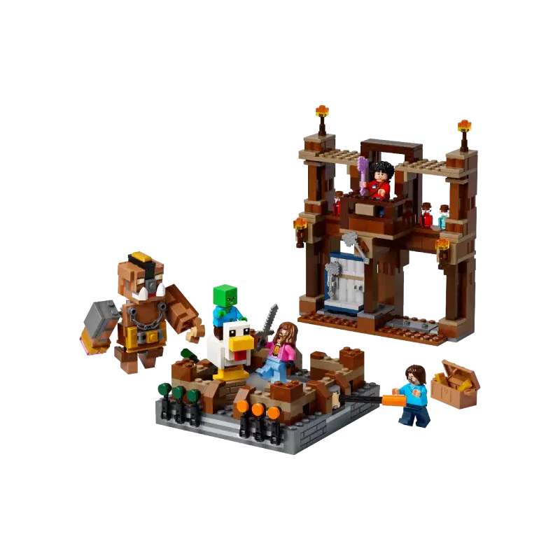 منشئ LEGO Minecraft Woodland Mansion Fighting Rin (21272)