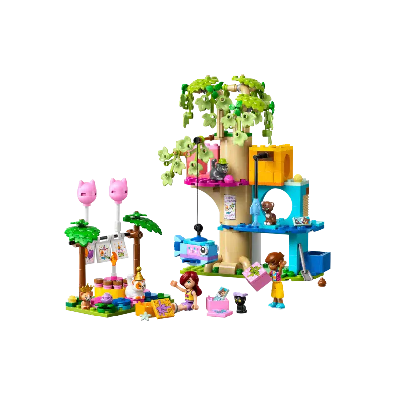 منشئ LEGO Friends Cat Birthday Party & Tree House (42666)