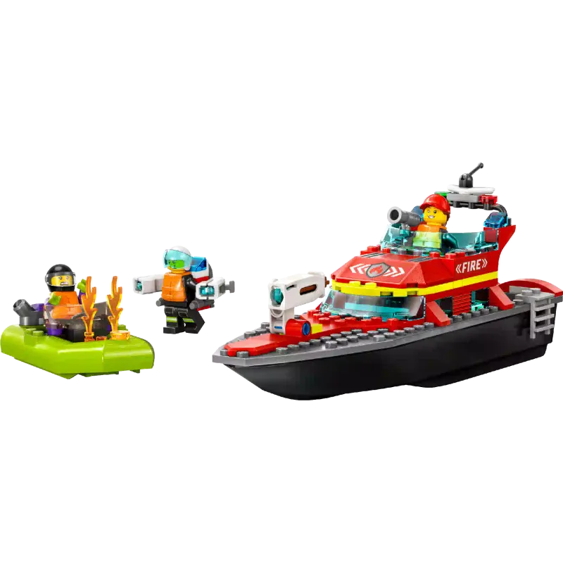 منشئ LEGO City Fire Fire Rescue Boat (60373)