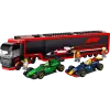 Konstruktor LEGO City F1 Truck with RB20 & AMR24 F1 Cars (60445)